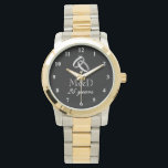 25e anniversaire mariage d'argent montre pour mari<br><div class="desc">25e anniversaire mariage argent montre pour mari. Idée cadeau mignonne pour 25 ans de mariage. Bagues enchevêtrées</div>