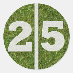25ème Autocollant de yard d'anniversaire