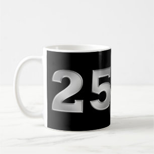 25ème Tasse argentée d'anniversaire
