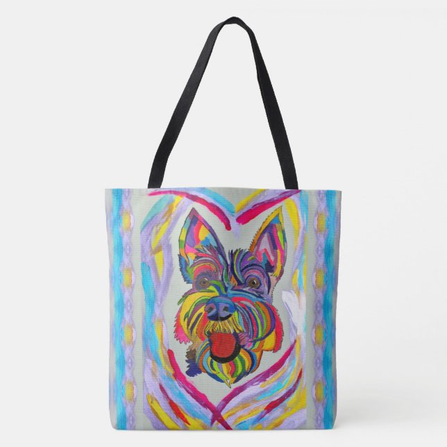 268 - Schnauzer Love Sac fourre-tout (Devant)