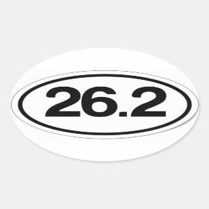 26,2 Autocollant (plein autocollant de marathon)