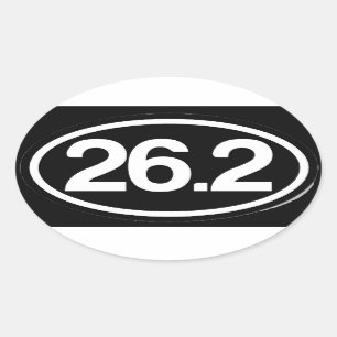26,2 Autocollant (plein autocollant de marathon)