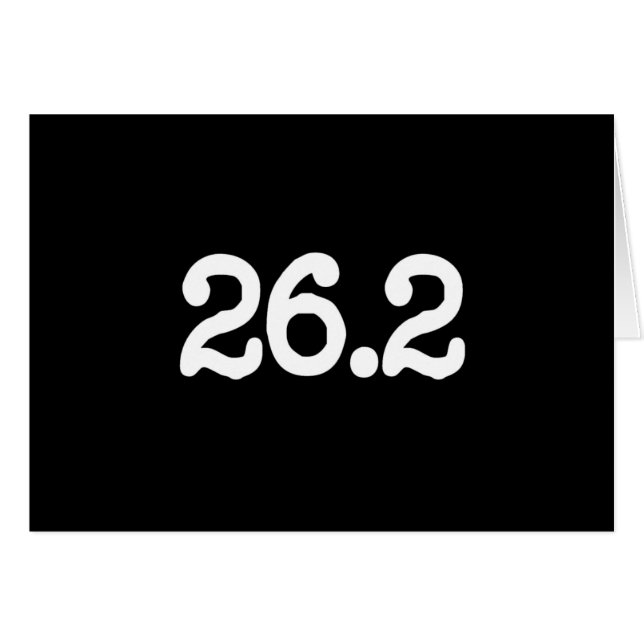 26,2 Définition de marathon (Devant horizontal)