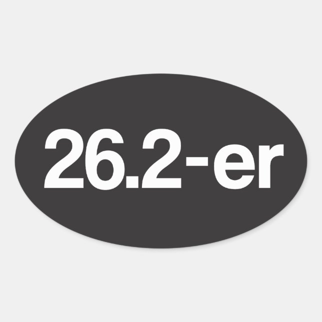 26.2-er ou Marathoner - Stickers Marathon Runners (Devant)