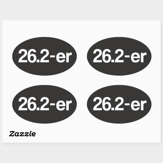 26.2-er ou Marathoner - Stickers Marathon Runners (Feuille)