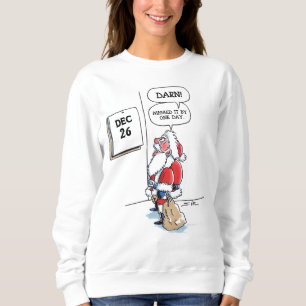 26 décembre femmes Caricature de Noël sweatshirt