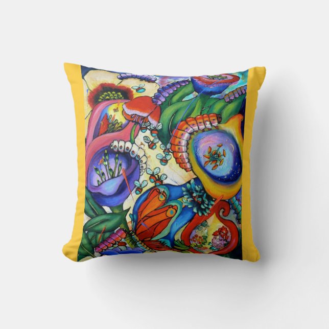 2759 chenilles dans notre coussin de jardin - (Recto)