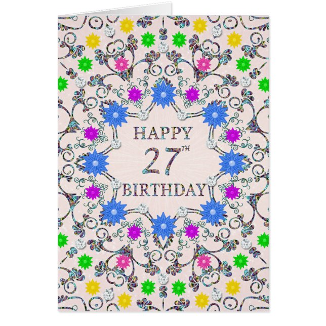 27e anniversaire Fleurs Abstraites (Devant)
