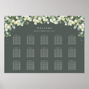 28x20" 15 Tableaux de 8 places Poster