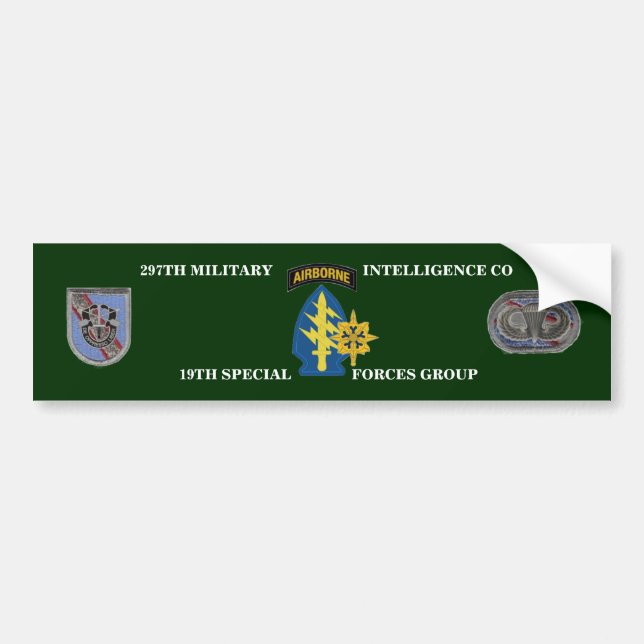 297E COMPAGNIE DE RENSEIGNEMENT MILITAIRE STICKER (Devant)