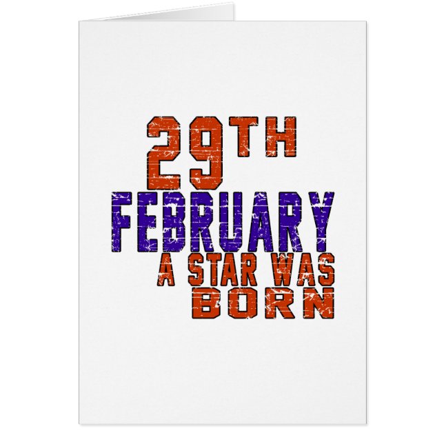 29 février une étoile était née (Devant)