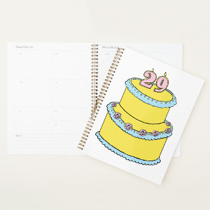29e anniversaire Cake Spiral Planner