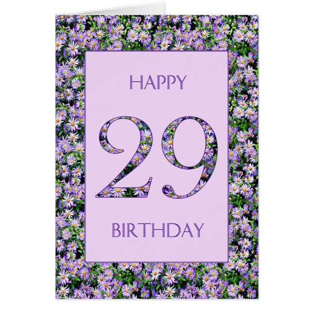 29e anniversaire de marguerites violettes (Devant)