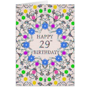 29e anniversaire Fleurs Abstraites
