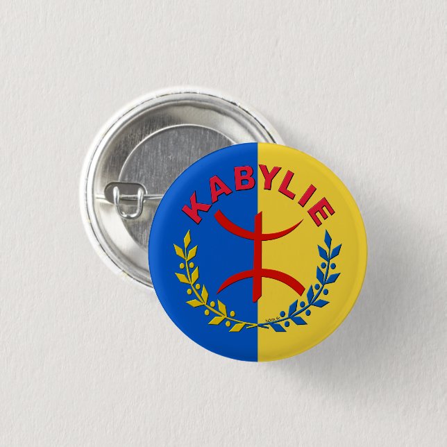 2,50 Cm badge mak kabylie rond 3.2 (Devant & derrière)