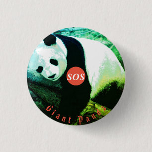 2,50 Cm badge rond Panda