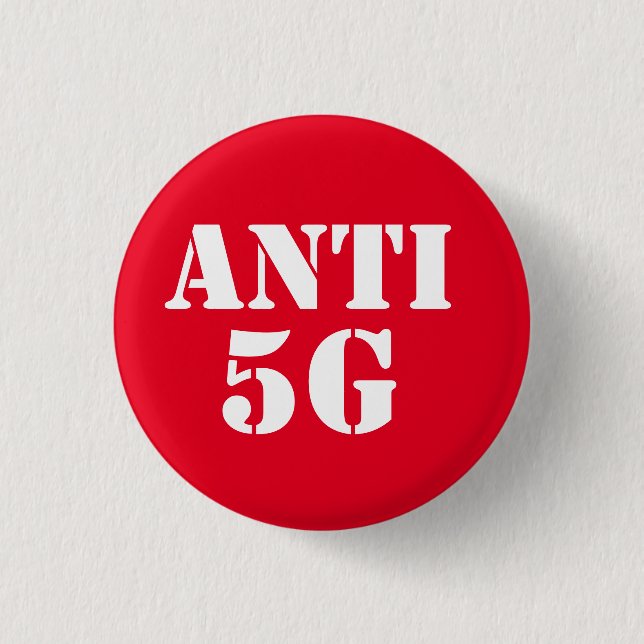 2,50 Cm Bouton de badge rond Anti 5G (Devant)