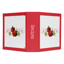 Classeur de la recette de fraises