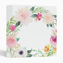 Classeur floral moderne de blanc de guirlande