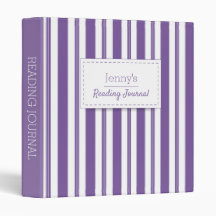 Lavender Stried Reading Journal 3 Classeur d'annea