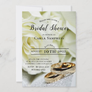 2 anneaux Invitation de la douche nuptiale