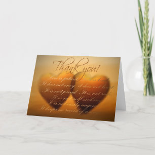 2 carte de remerciements coeur doré !