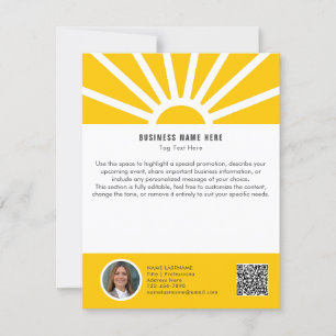 2 Carte d'information professionnelle QR Sunrise