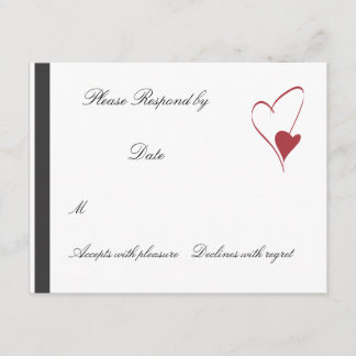 2 Coeurs Collide correspondant mariage rsvp