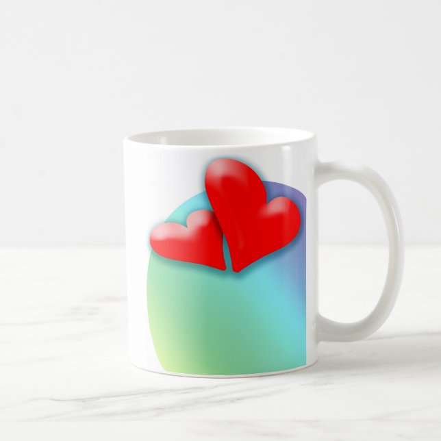 2 Coeurs dansant pour la Mug de la Saint Valentin (Droite)