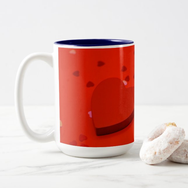 2 Coeurs Mug (Avec donut)