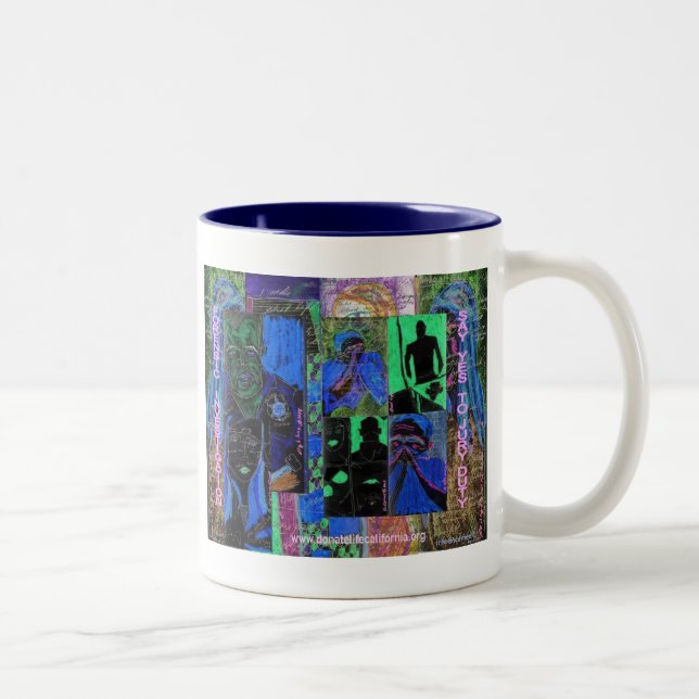 2 COULEURS 003 DITES OUI DANS LA TASSE DE FONCTIONS DE JURÉ (Droit)
