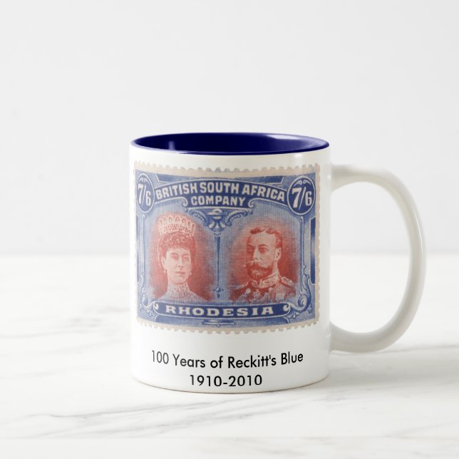 2 Couleurs 100 ans de la tasse bleue de Reckitt (Droit)