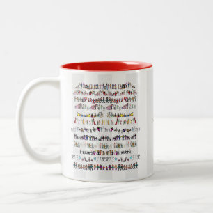 2 Couleurs 12 ponts - tasse