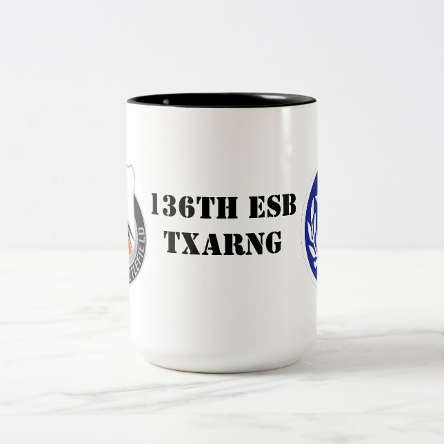 2 Couleurs 136th Tasse de café d'ESB (Centre)