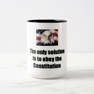 2 Couleurs 15 onces. Tasse de café avec Eagle chauve avec le