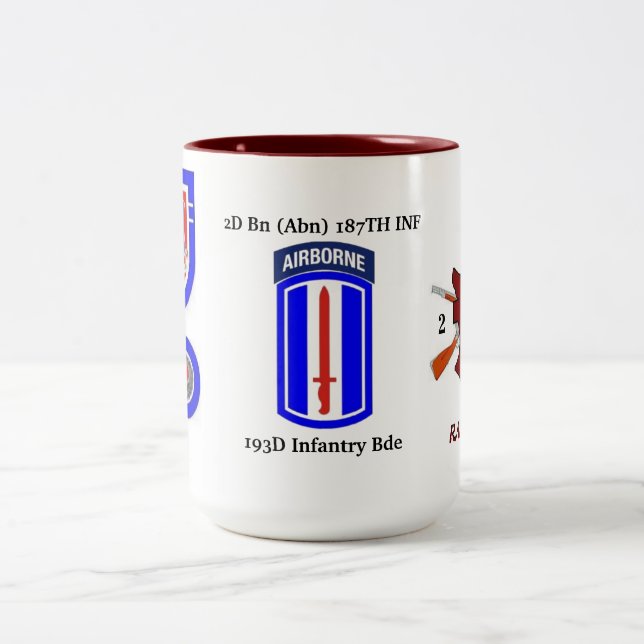 2 Couleurs 2D Tasse de Bde de milliard (Abn) 187th FNI 193D (Centre)
