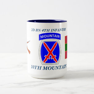 2 Couleurs 2ème TASSE de MONTAGNE de 4ème INFANTERIE de