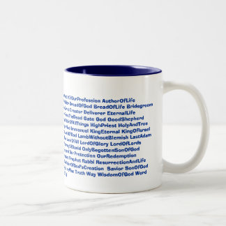 2 Couleurs 87 noms de tasse de JÉSUS