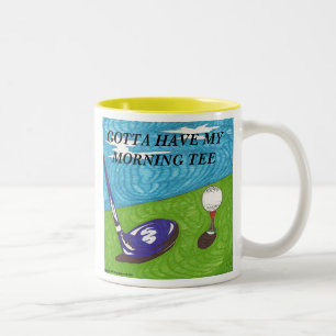 2 Couleurs A obtenu d'avoir ma tasse de golf de pièce en t d