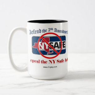 2 Couleurs Abrogez la tasse sûre de Cofee d'acte de NY