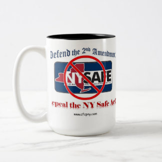2 Couleurs Abrogez la tasse sûre de Cofee d'acte de NY