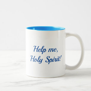2 Couleurs Aidez-moi tasse de Saint-Esprit