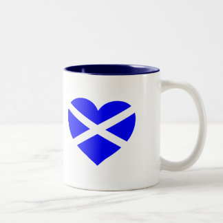 2 Couleurs Aime la tasse écossaise