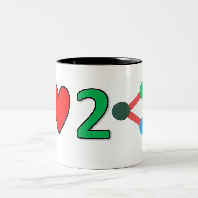 2 Couleurs Aimer Partager la tasse (Centre)