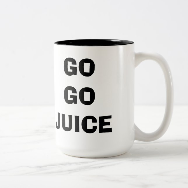 2 Couleurs Allez vont tasse de Coffe de jus (Droit)