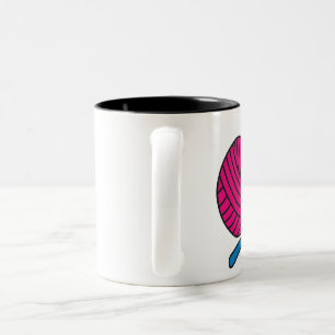 2 Couleurs Amour de fil - tasse de crochet