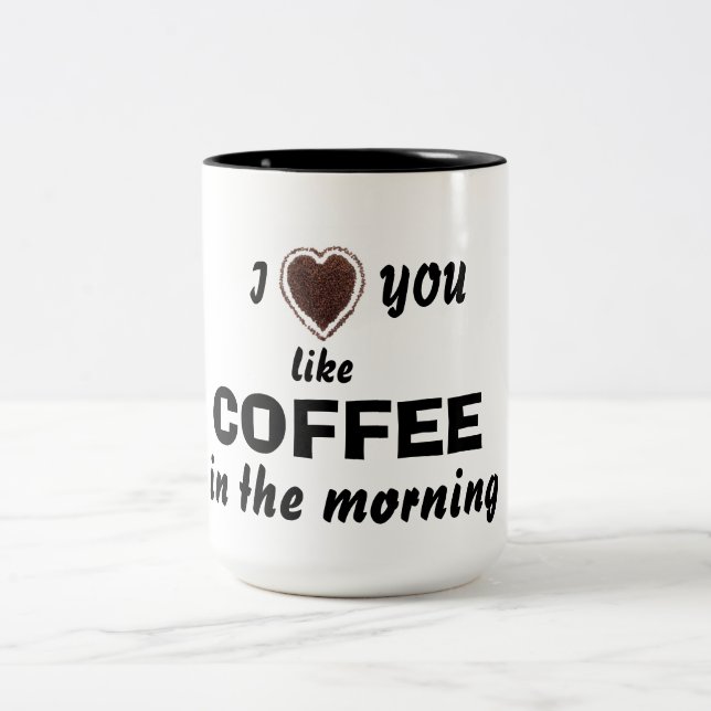 2 Couleurs Amour de Saint-Valentin vous aimez la tasse de (Centre)