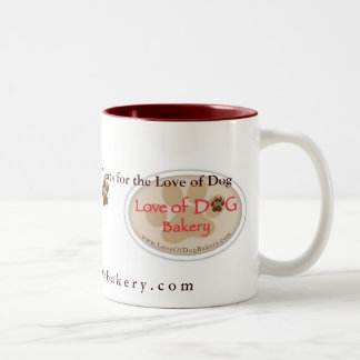 2 Couleurs Amour de tasse de boulangerie de chien