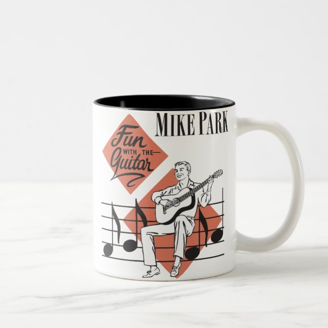 2 Couleurs Amusement avec la tasse de guitare (Droit)