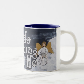 2 Couleurs Anges observant au-dessus de moi la tasse